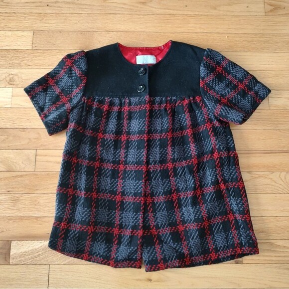 Badgley Mischka wool blend plaid cropped jacket S - Picture 10 of 10